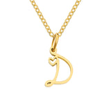 Collana iniziale cuore | Oro