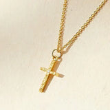 Collana iniziale incrociata | Oro