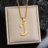 Collana iniziale in cristallo accentato | Oro