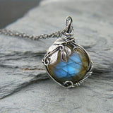 Collana Maria con pietra di luna | Oro
