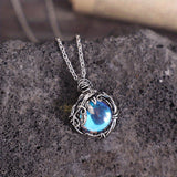 Collana Maria con pietra di luna | Oro