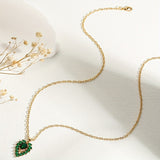 Collana Matilde in smeraldo | Oro