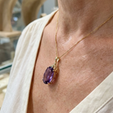 Collana ovale imperiale in ametista | Oro