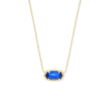 Collana ovale in zaffiro classico | Oro