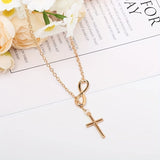 Collana pendente croce eterna | Oro