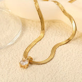 Collana pendente elegante in brillanti | Oro
