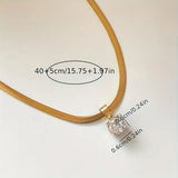 Collana pendente elegante in brillanti | Oro