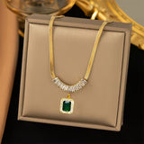 Collana regale prisma smeraldo | Oro