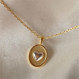 Collana retrò cuore | Oro