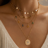 Collana retrò oro sole | Oro