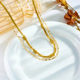 Collana rétro a doppio strato Sorella | Oro