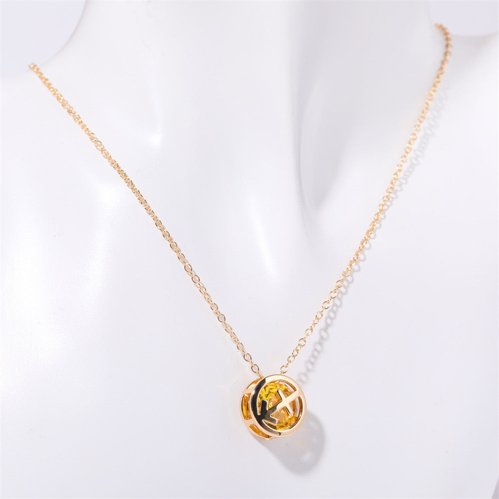 Collana zodiacale a doppia faccia | Oro