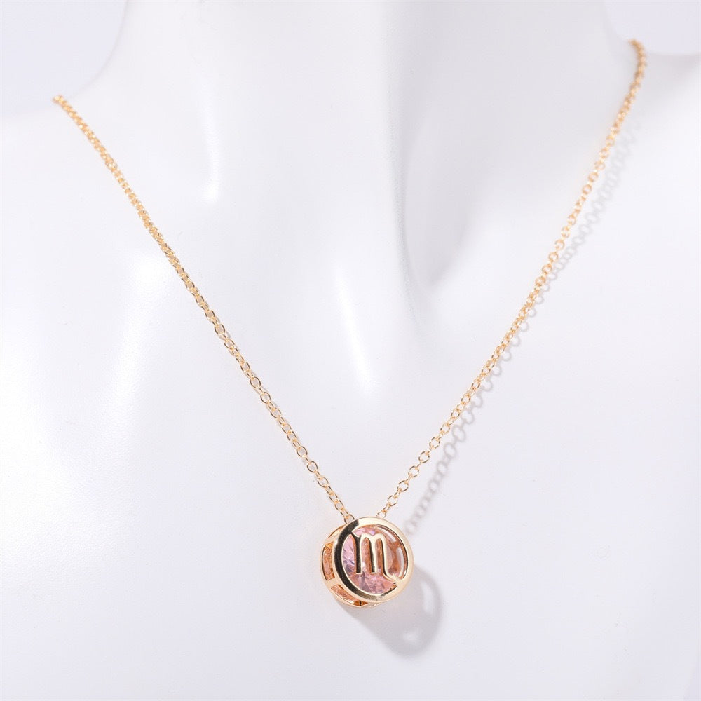Collana zodiacale a doppia faccia | Oro