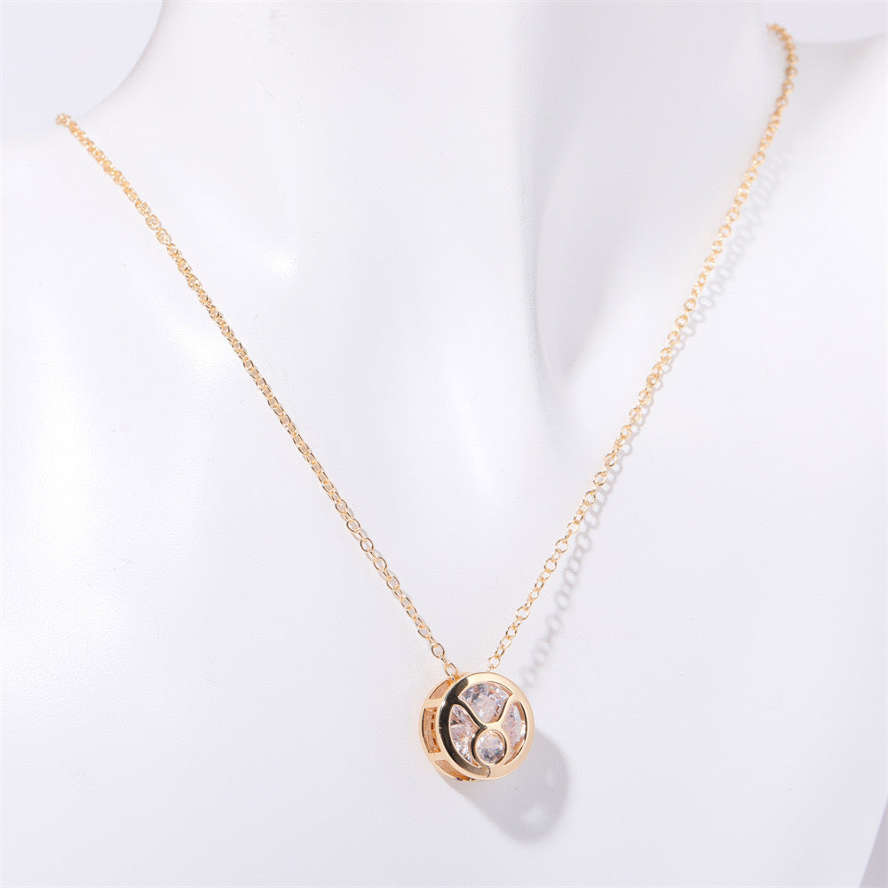 Collana zodiacale a doppia faccia | Oro