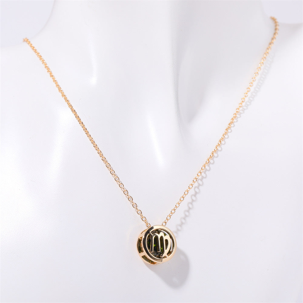 Collana zodiacale a doppia faccia | Oro