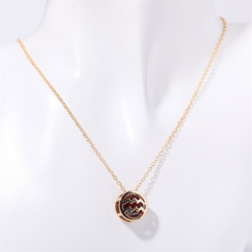 Collana zodiacale a doppia faccia | Oro