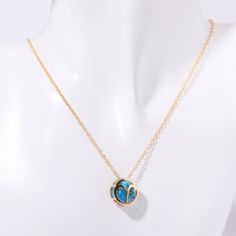 Collana zodiacale a doppia faccia | Oro