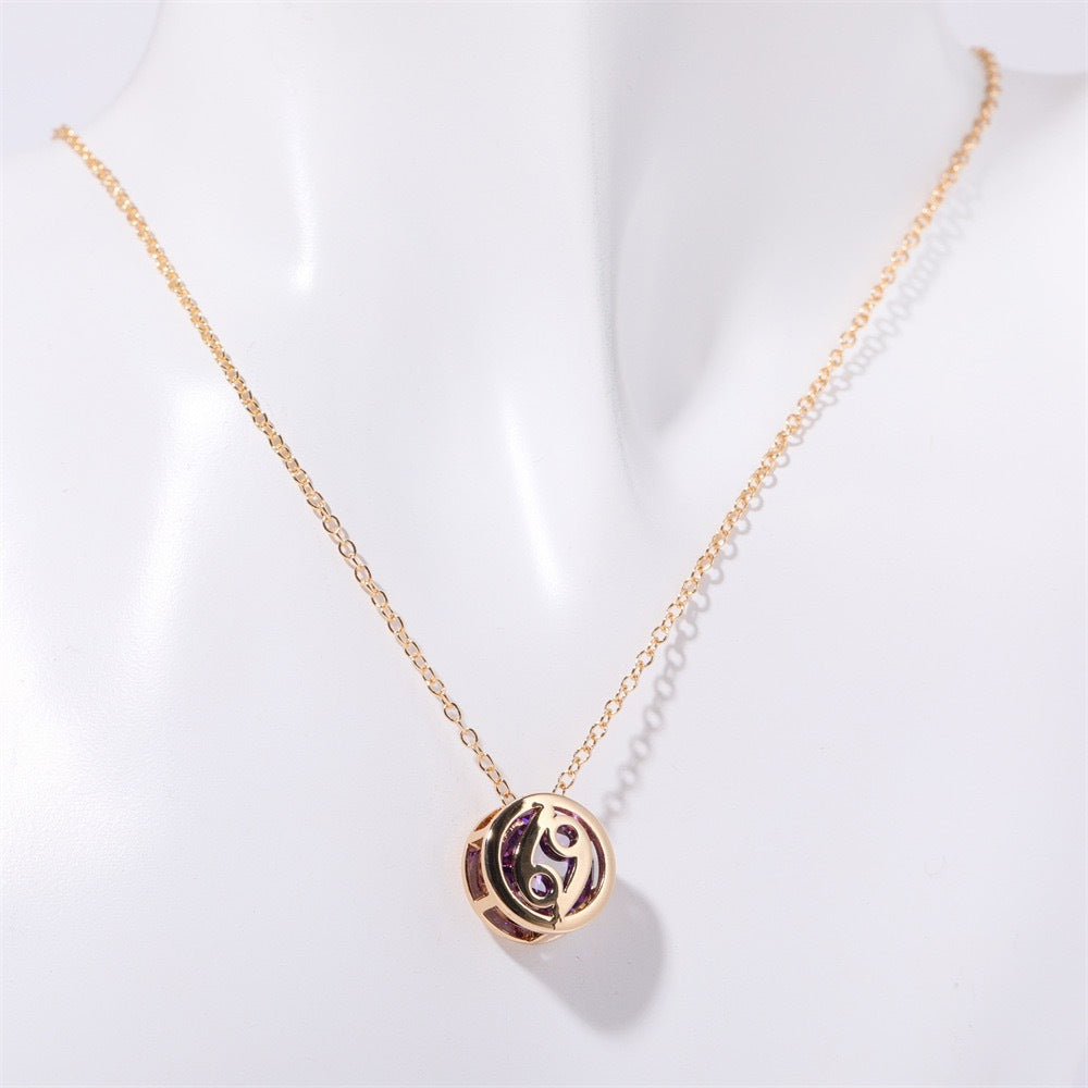 Collana zodiacale a doppia faccia | Oro