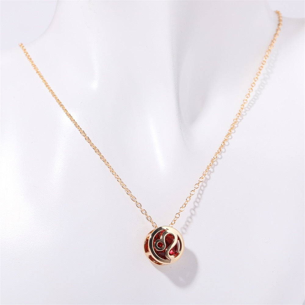 Collana zodiacale a doppia faccia | Oro