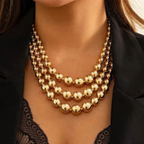 Collana a strati audace | Oro