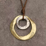 Collana con pendente geometrico irregolare | Oro