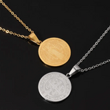 Collana con pendente rotondo a forma di O | Oro