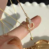 Collana con due anelli | Oro