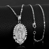 Collana con medaglia della Vergine Maria | Oro
