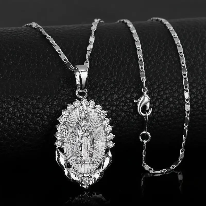 Collana con medaglia della Vergine Maria | Oro