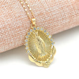 Collana con medaglia della Vergine Maria | Oro