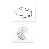 Collana con pendente albero della vita in cristallo | Oro