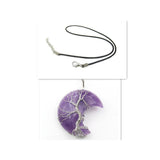Collana con pendente albero della vita in cristallo | Oro