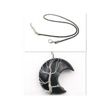 Collana con pendente albero della vita in cristallo | Oro