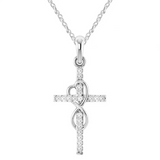 Collana con pendente a forma di croce in acciaio inossidabile | Oro