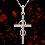 Collana con pendente a forma di croce in acciaio inossidabile | Oro