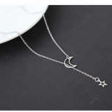 Collana corta luna stella | Oro