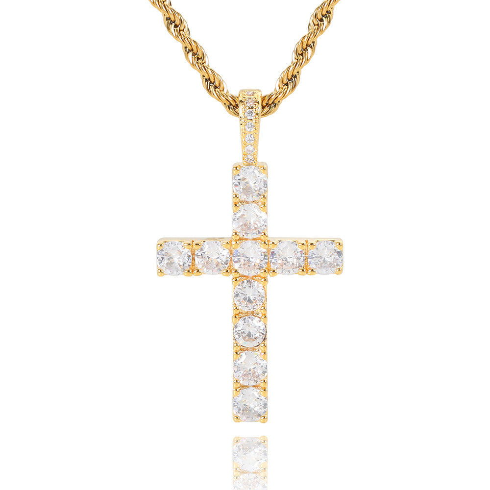Collana croce | Oro bianco