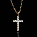 Collana croce | Oro bianco