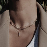 Collana a catena con maglie piatte | Oro