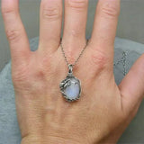 Collana a luna - pendente in filo | Oro