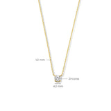 Collana in pietra moissanite Cléa | Oro