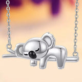Collana con koala | Oro bianco