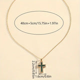 Collana con croce in smeraldo | Oro