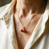 Collana con ciliegie | Oro