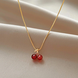 Collana con ciliegie | Oro