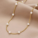 Collana con perla naturale | Oro