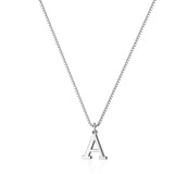 Collana iniziale in lettera d'amore | Oro bianco