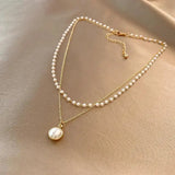 Collana lussuosa con perle | Oro
