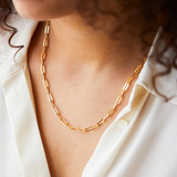 Collana per donne con catena in acciaio | Oro