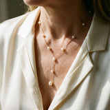 Collana retro con perla sospesa | Oro